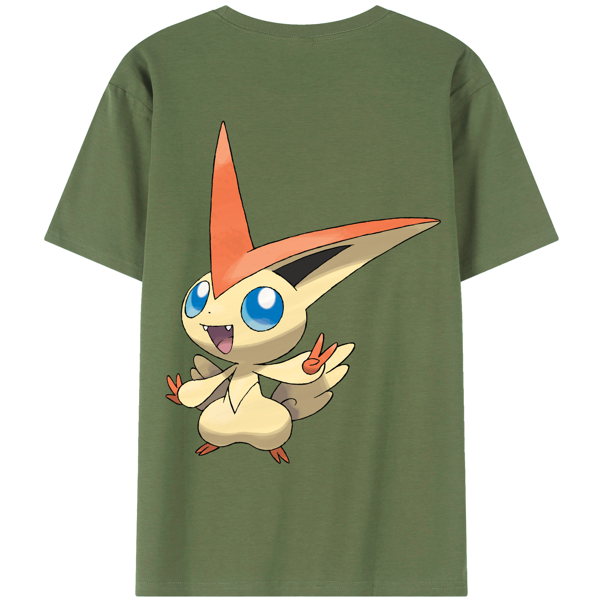 （画像用） ポケットモンスター Pokémon 綿100％ メンズ半袖Tシャツ（バックプリント） 通気性